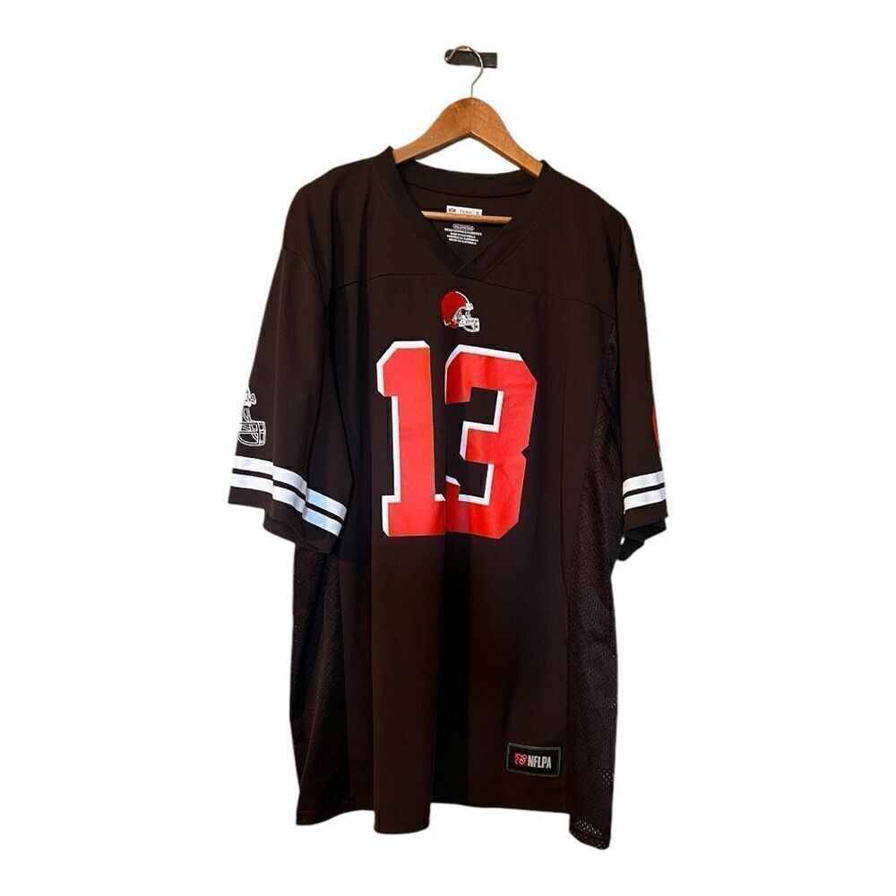 NFL Men's 2XL Cleveland Browns Odell Beckham Jr Jersey #13 Brown Orange Football